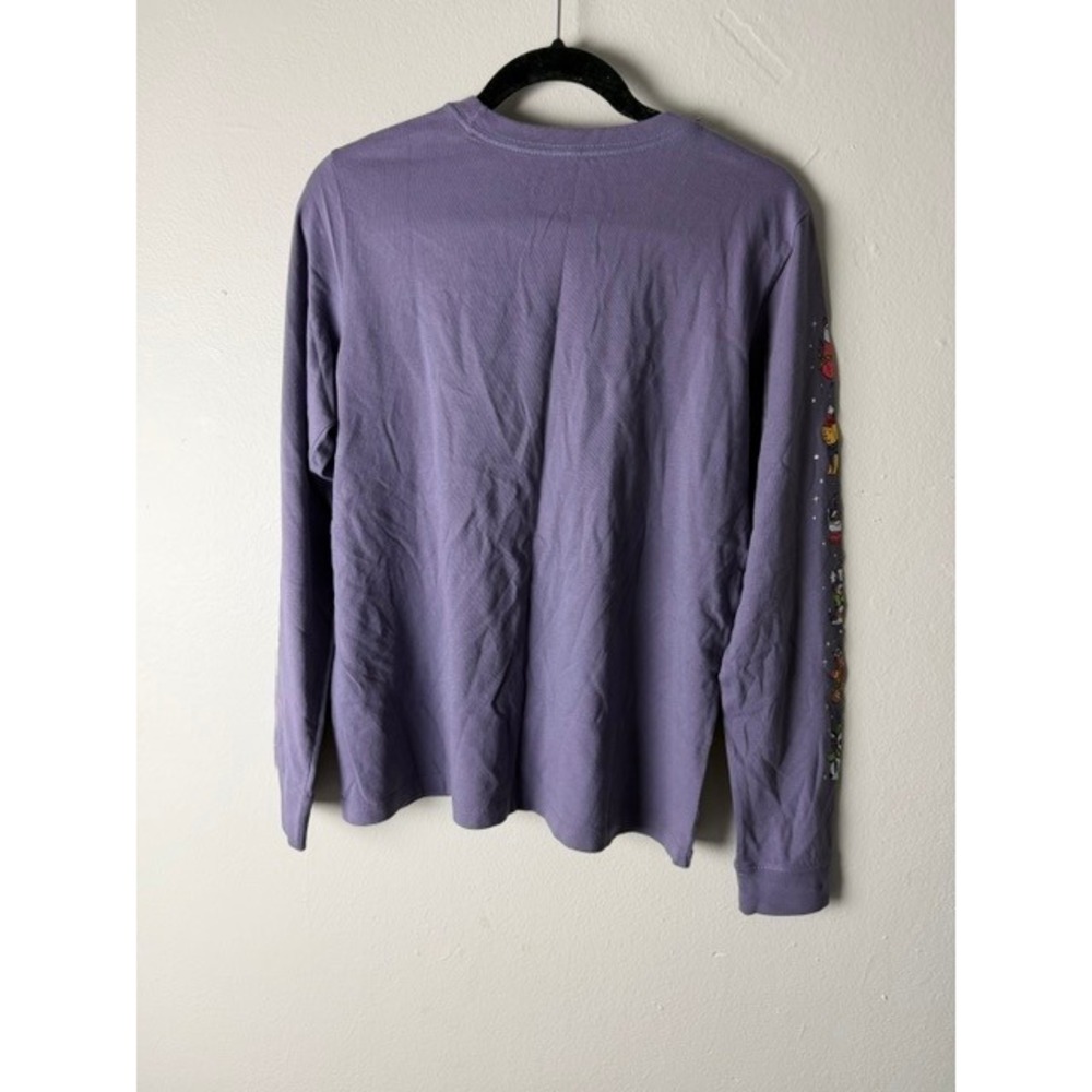 Life is Good Womens Purple Holiday Graphic Long Sleeve Crusher Tee Shirt NWT - Picture 3 of 3